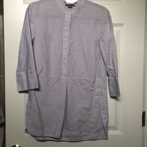 Vince tunic blue and white striped